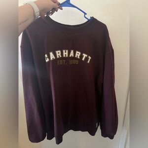 Carhartt Loose Fit Burgundy Crew Neck